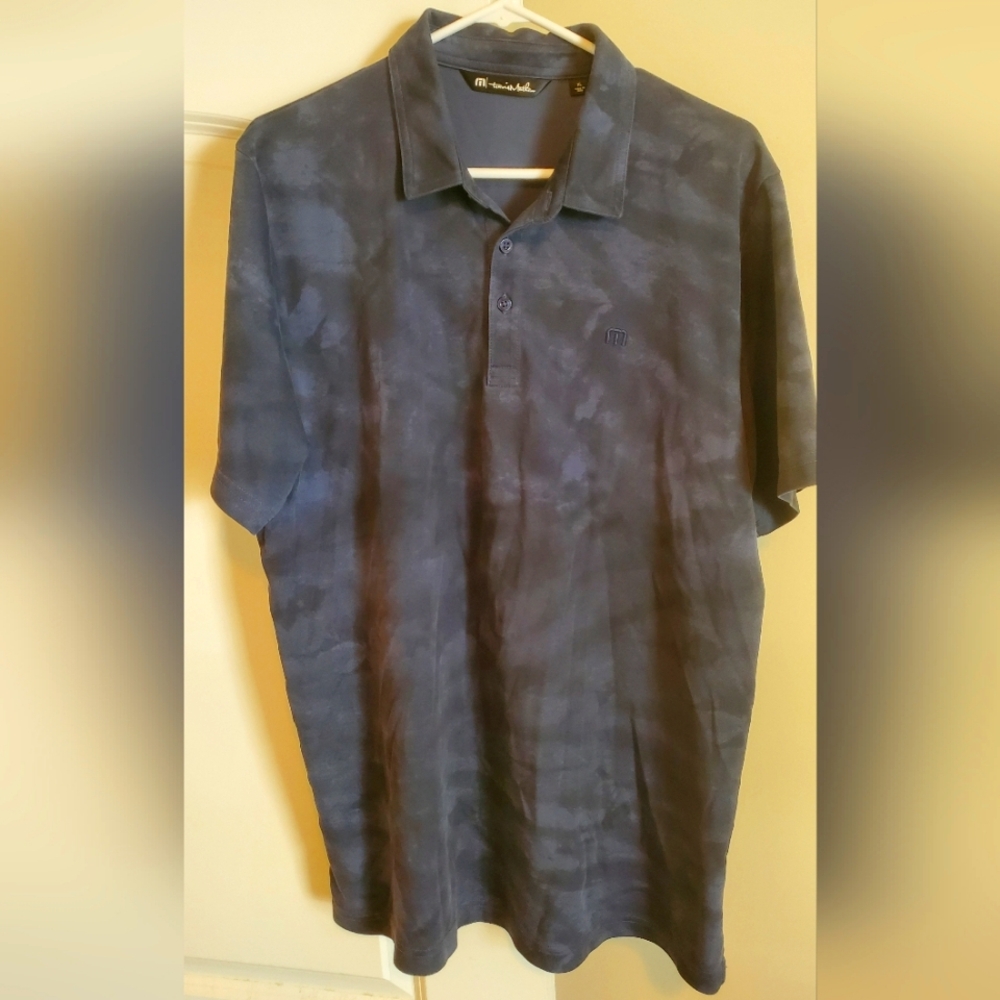 Travis Mathew Men's Blue Polo Shirt